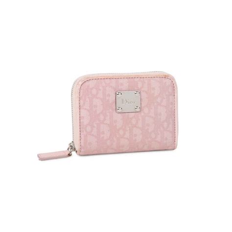 dior pink monogram wallet.